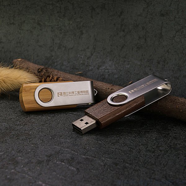 金屬木質隨身碟-原木金屬禮贈品USB-木製金屬旋轉隨身碟-客製隨身碟容量可印製企業logo-採購訂製印刷推薦禮品_10